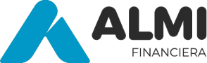 Logo de ALMI Financiera con letras en color oscuro